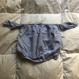 off the shoulder striped top